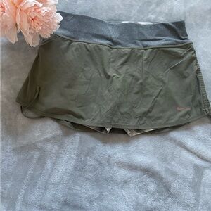 Nike Olive and Gray Women's Skort